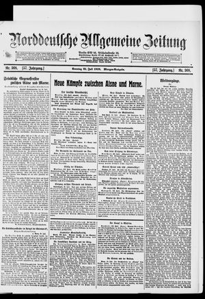 Norddeutsche allgemeine Zeitung vom 21.07.1918