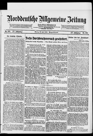 Norddeutsche allgemeine Zeitung vom 22.07.1918