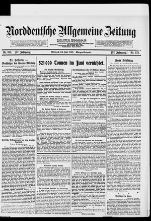 Norddeutsche allgemeine Zeitung vom 24.07.1918