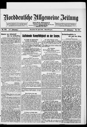 Norddeutsche allgemeine Zeitung vom 27.07.1918
