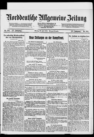 Norddeutsche allgemeine Zeitung vom 29.07.1918