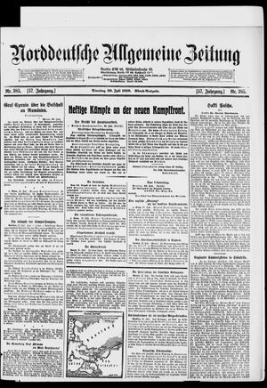 Norddeutsche allgemeine Zeitung vom 30.07.1918