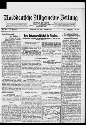 Norddeutsche allgemeine Zeitung vom 31.07.1918