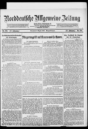 Norddeutsche allgemeine Zeitung vom 03.08.1918