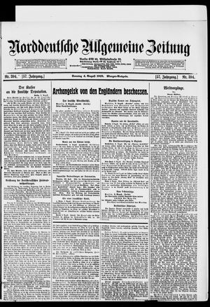 Norddeutsche allgemeine Zeitung vom 04.08.1918