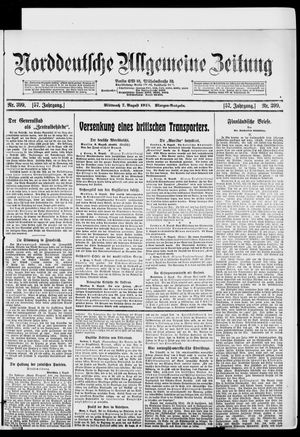 Norddeutsche allgemeine Zeitung vom 07.08.1918
