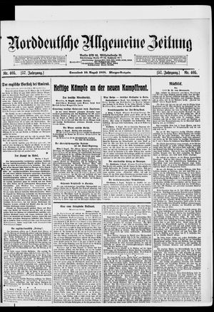 Norddeutsche allgemeine Zeitung vom 10.08.1918