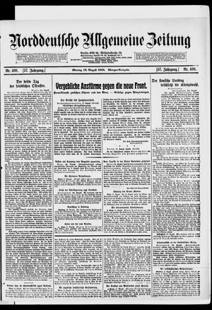 Norddeutsche allgemeine Zeitung vom 12.08.1918