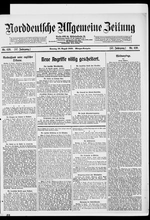 Norddeutsche allgemeine Zeitung vom 18.08.1918