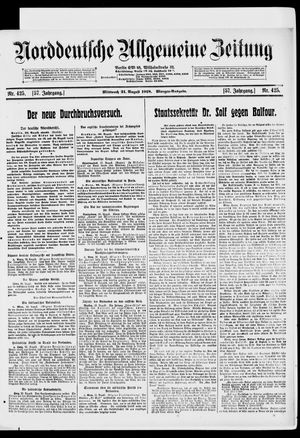 Norddeutsche allgemeine Zeitung vom 21.08.1918