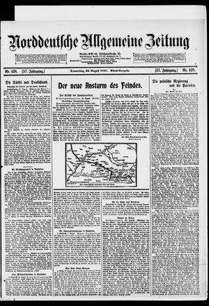 Norddeutsche allgemeine Zeitung vom 22.08.1918