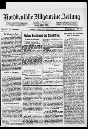 Norddeutsche allgemeine Zeitung vom 24.08.1918