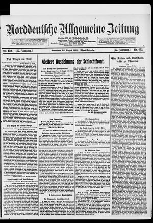 Norddeutsche allgemeine Zeitung vom 24.08.1918