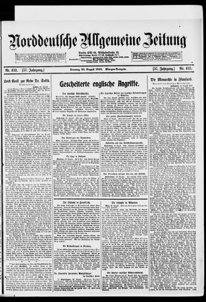 Norddeutsche allgemeine Zeitung vom 25.08.1918