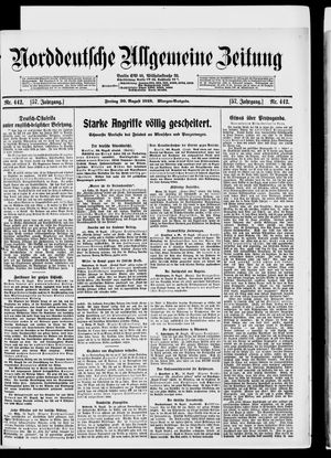 Norddeutsche allgemeine Zeitung vom 30.08.1918