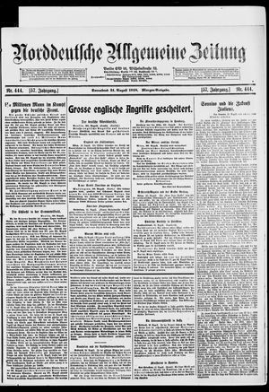 Norddeutsche allgemeine Zeitung vom 31.08.1918