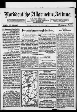 Norddeutsche allgemeine Zeitung vom 03.09.1918