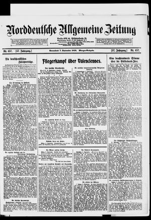 Norddeutsche allgemeine Zeitung vom 07.09.1918