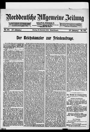 Norddeutsche allgemeine Zeitung vom 24.09.1918