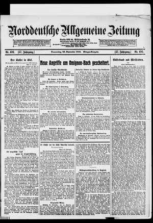 Norddeutsche allgemeine Zeitung on Sep 26, 1918