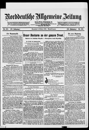 Norddeutsche allgemeine Zeitung vom 05.10.1918