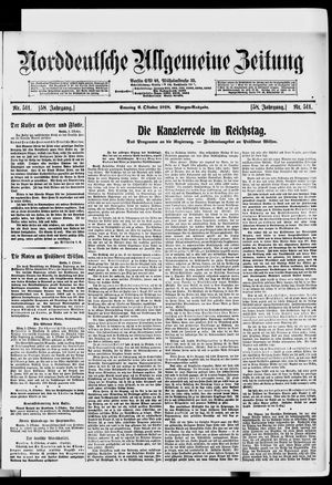 Norddeutsche allgemeine Zeitung vom 06.10.1918