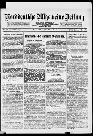 Norddeutsche allgemeine Zeitung vom 07.10.1918