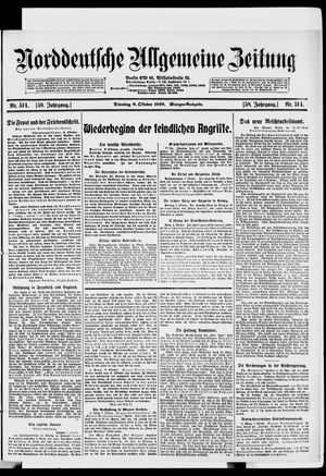 Norddeutsche allgemeine Zeitung vom 08.10.1918