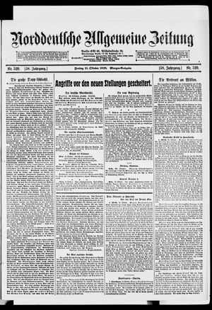 Norddeutsche allgemeine Zeitung vom 11.10.1918