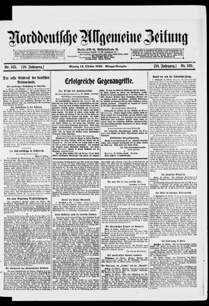 Norddeutsche allgemeine Zeitung vom 14.10.1918