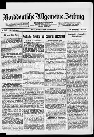 Norddeutsche allgemeine Zeitung vom 14.10.1918