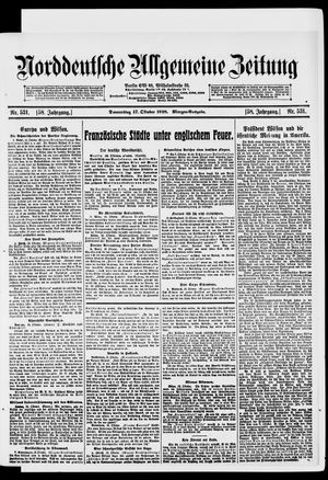 Norddeutsche allgemeine Zeitung vom 17.10.1918