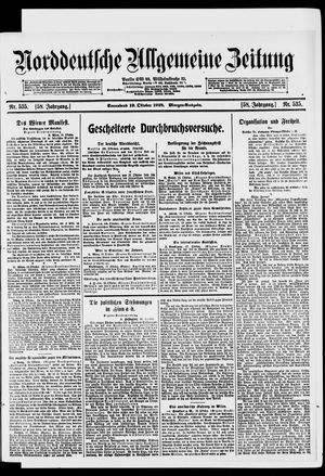 Norddeutsche allgemeine Zeitung vom 19.10.1918
