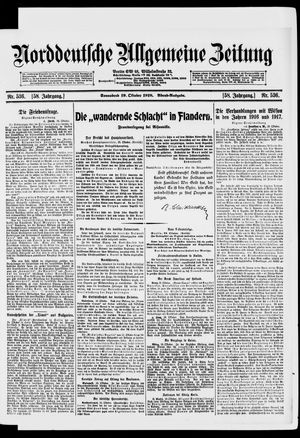 Norddeutsche allgemeine Zeitung vom 19.10.1918
