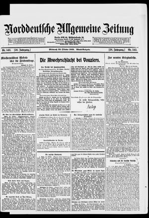 Norddeutsche allgemeine Zeitung vom 23.10.1918