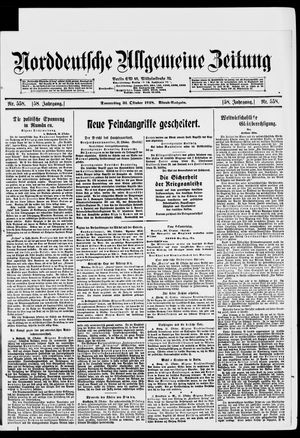 Norddeutsche allgemeine Zeitung vom 31.10.1918