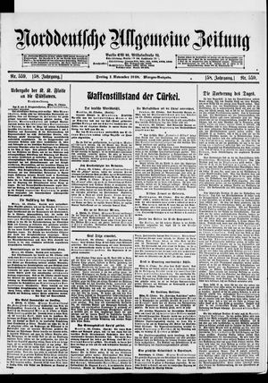 Norddeutsche allgemeine Zeitung vom 01.11.1918