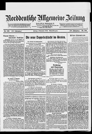Norddeutsche allgemeine Zeitung vom 01.11.1918