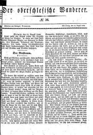 Der Oberschlesische Wanderer vom 11.08.1840