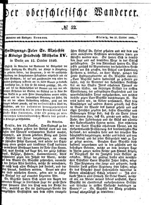Der Oberschlesische Wanderer on Oct 27, 1840