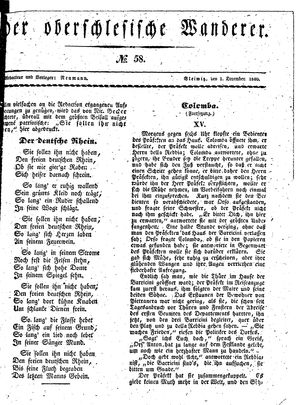 Der Oberschlesische Wanderer on Dec 1, 1840