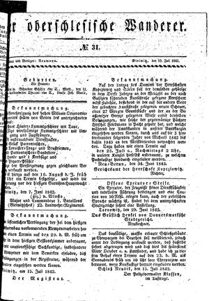 Der Oberschlesische Wanderer on Jul 19, 1842