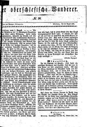 Der Oberschlesische Wanderer on Aug 16, 1842
