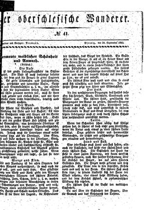 Der Oberschlesische Wanderer on Sep 20, 1842