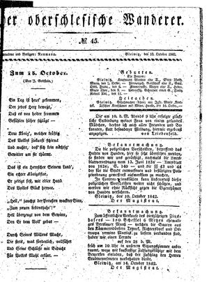 Der Oberschlesische Wanderer vom 18.10.1842