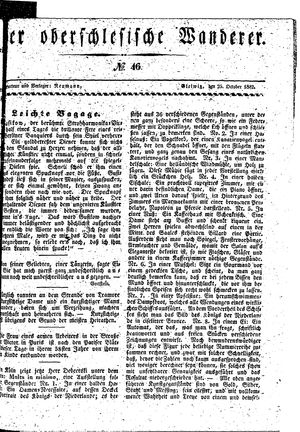 Der Oberschlesische Wanderer on Oct 25, 1842