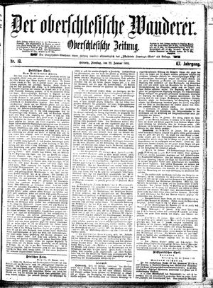 Der Oberschlesische Wanderer vom 22.01.1895