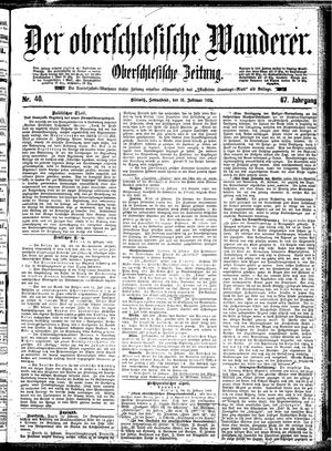 Der Oberschlesische Wanderer on Feb 16, 1895