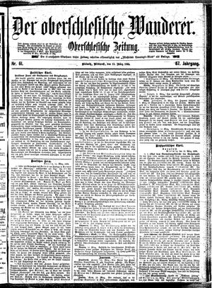 Der Oberschlesische Wanderer on Mar 13, 1895