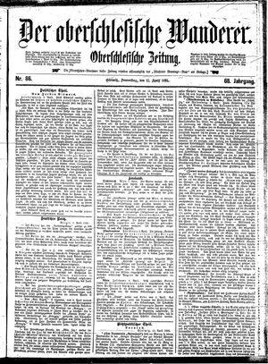 Der Oberschlesische Wanderer vom 11.04.1895